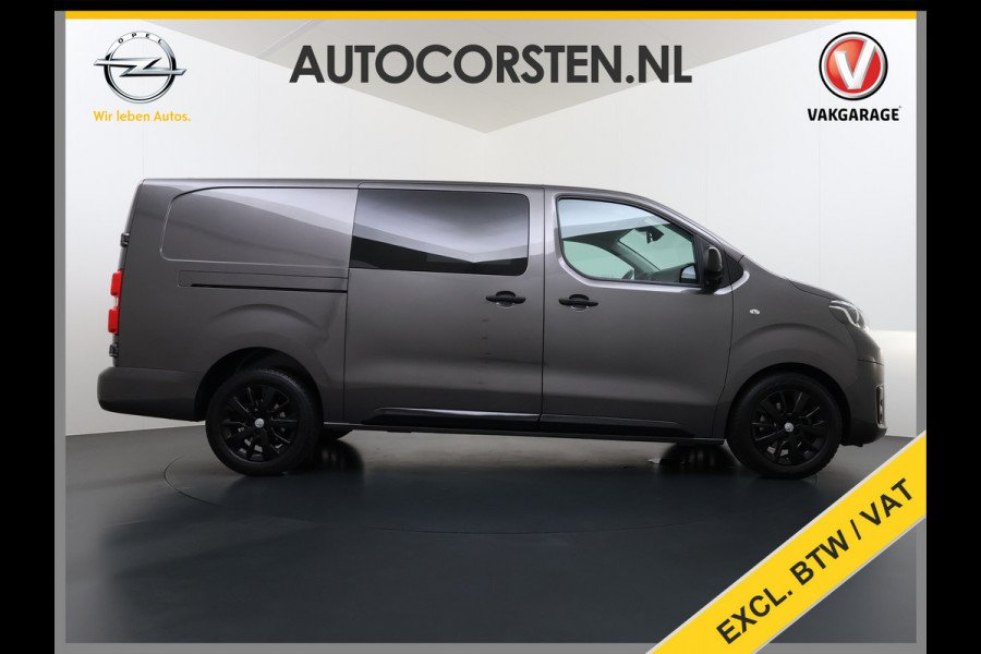 Toyota ProAce Worker 2.0D-4D L3H1 Dubbele Cabine 5-Persoons Ecc 3D-Navi Apple Carplay Android Auto Bluetooth Black Line Long DC Cruise Control Lmv Regen-Lichtsensor led Privacy Glas Schuifdeur 1e Eigenaar Dealeronderhouden Origineel Nederlandse Auto