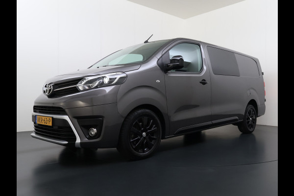 Toyota ProAce Worker 2.0D-4D L3H1 Dubbele Cabine 5-Persoons Ecc 3D-Navi Apple Carplay Android Auto Bluetooth Black Line Long DC Cruise Control Lmv Regen-Lichtsensor led Privacy Glas Schuifdeur 1e Eigenaar Dealeronderhouden Origineel Nederlandse Auto