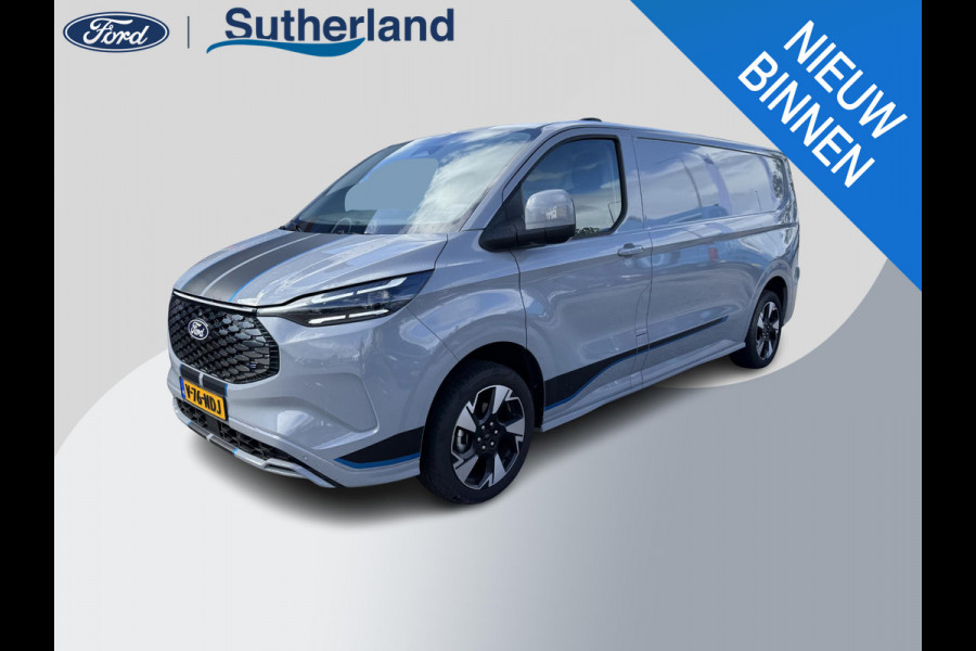 Ford E-Transit Custom 320 L2H1 Sport 65 kWh 218pk | Demo | Driver Assistance Pack | Wegklapbare Trekhaak | Stuurwiel verwarming | Stoel verwarming | 2.300kg Trekgewicht