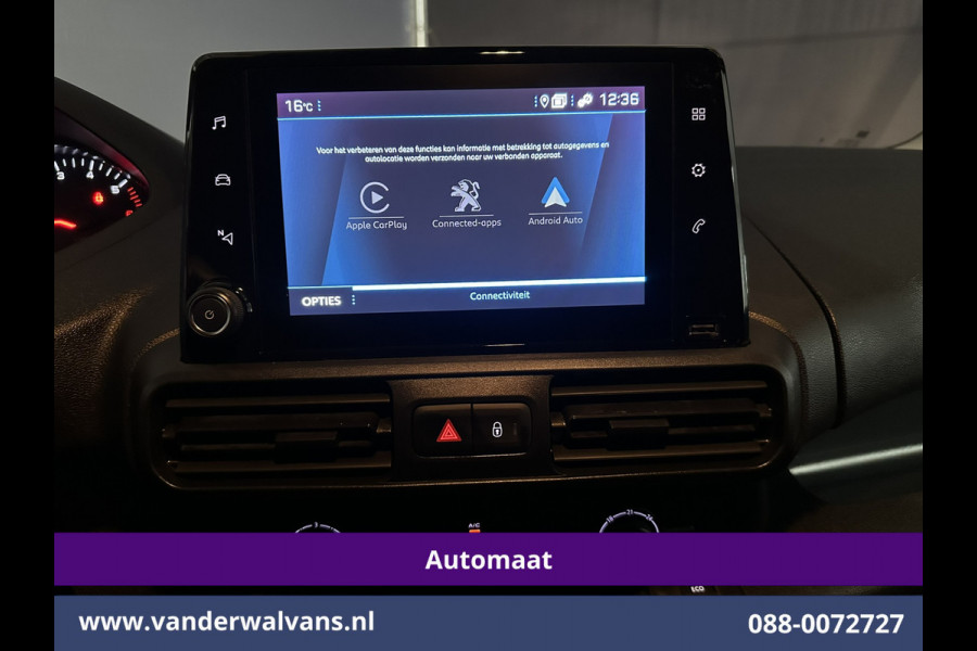 Peugeot Partner 1.5 BlueHDI 131pk Automaat L1H1 Euro6 Airco | Navigatie | Apple Carplay | Cruisecontrol Android Auto, Parkeersensoren