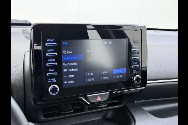 Toyota Yaris 1.5 Hybrid Automaat Camera Adap.Cruise Apple Carplay Android Auto Navi* Ecc Bluetooth Active Regen-Lichtsensor Isofix LTA Stuurhulp Wifi Miracast PCS RSA DRCC 1e Eigenaar