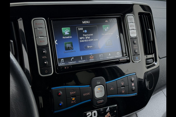 Nissan e-NV200 Evalia 40kWh Automaat 2X Schuifdeur 5-Persoons SOH 89% Camera Stoel+Stuurverwarming Navi DAB Connect Edition Regen-Lichtsensor Cruise Control Bluetooth Privacy Glas Isofix Lmv 15" 1e Eigenaar Dealeronderhouden Origineel Nederlandse Auto