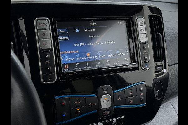 Nissan e-NV200 Evalia 40kWh Automaat 2X Schuifdeur 5-Persoons SOH 89% Camera Stoel+Stuurverwarming Navi DAB Connect Edition Regen-Lichtsensor Cruise Control Bluetooth Privacy Glas Isofix Lmv 15" 1e Eigenaar Dealeronderhouden Origineel Nederlandse Auto