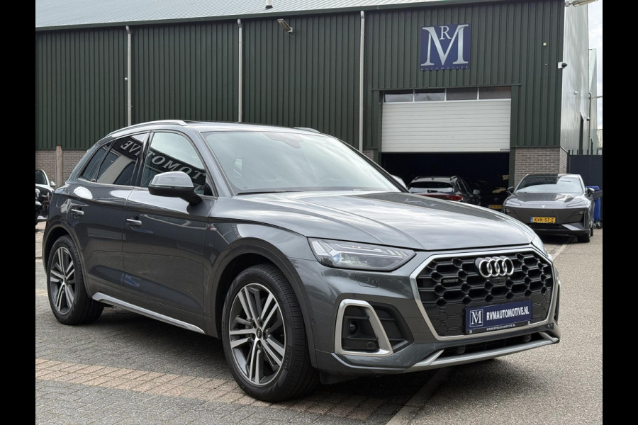 Audi Q5 55 TFSI e S edition VAN: 48.900,- VOOR: 44.877,- UW HERFSTVOORDEEL: 4.023,- S-LINE BINNEN + BUITEN |LUCHTVERING| ELEKTRISCHE TREKHAAK| 360 CAMERA| PANO| DODE HOEK SENSOR| ELEK. STOELEN | MATRIX| RECENT NOG ONDERHOUD GEHAD|