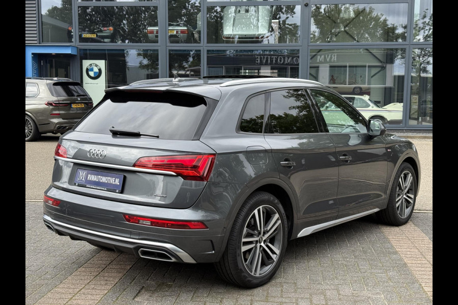 Audi Q5 55 TFSI e S edition VAN: 48.900,- VOOR: 44.877,- UW HERFSTVOORDEEL: 4.023,- S-LINE BINNEN + BUITEN |LUCHTVERING| ELEKTRISCHE TREKHAAK| 360 CAMERA| PANO| DODE HOEK SENSOR| ELEK. STOELEN | MATRIX| RECENT NOG ONDERHOUD GEHAD|