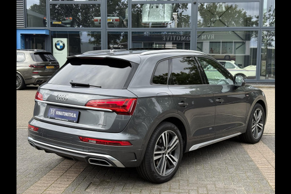 Audi Q5 55 TFSI e S edition VAN: 48.900,- VOOR: 44.877,- UW HERFSTVOORDEEL: 4.023,- S-LINE BINNEN + BUITEN |LUCHTVERING| ELEKTRISCHE TREKHAAK| 360 CAMERA| PANO| DODE HOEK SENSOR| ELEK. STOELEN | MATRIX| RECENT NOG ONDERHOUD GEHAD|
