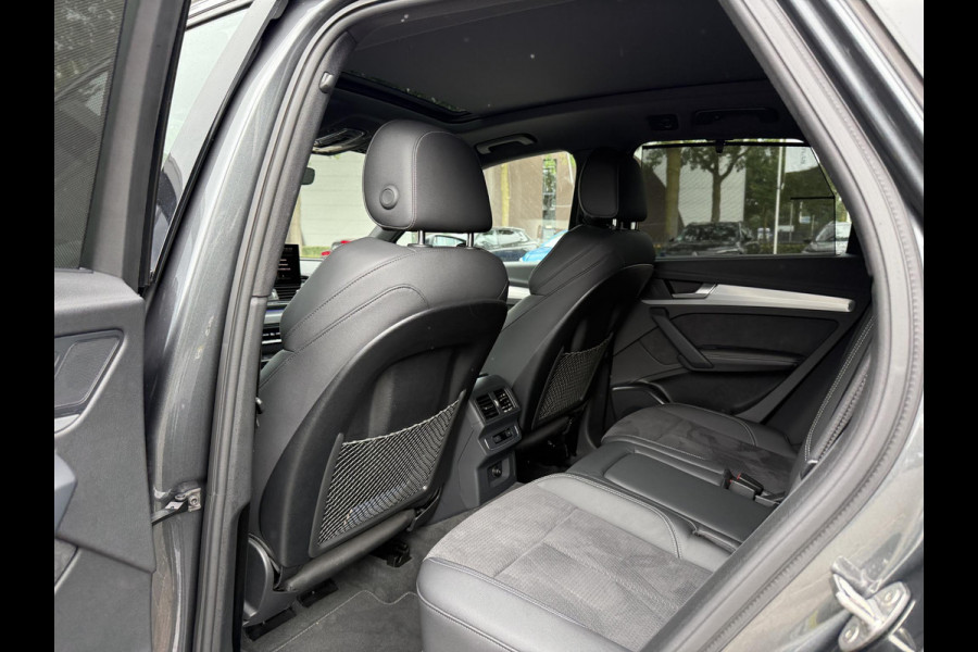 Audi Q5 55 TFSI e S edition VAN: 48.900,- VOOR: 44.877,- UW HERFSTVOORDEEL: 4.023,- S-LINE BINNEN + BUITEN |LUCHTVERING| ELEKTRISCHE TREKHAAK| 360 CAMERA| PANO| DODE HOEK SENSOR| ELEK. STOELEN | MATRIX| RECENT NOG ONDERHOUD GEHAD|