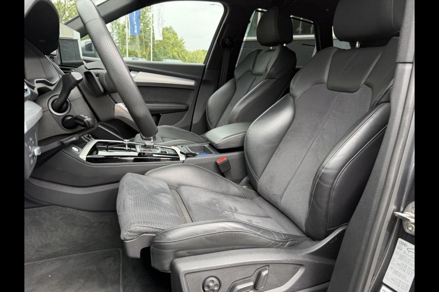 Audi Q5 55 TFSI e S edition VAN: 48.900,- VOOR: 44.877,- UW HERFSTVOORDEEL: 4.023,- S-LINE BINNEN + BUITEN |LUCHTVERING| ELEKTRISCHE TREKHAAK| 360 CAMERA| PANO| DODE HOEK SENSOR| ELEK. STOELEN | MATRIX| RECENT NOG ONDERHOUD GEHAD|