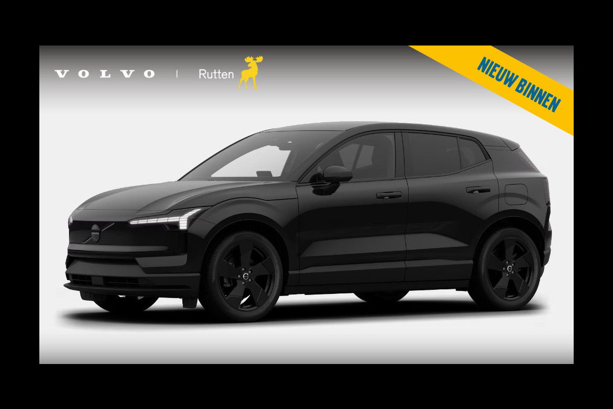 Volvo EX30 P5 Ext. Range Plus Black Edition Europa 69 kWh / Adaptive Cruise Control / Harman Kardon / Extra getint glas / Stoelverwarming / Stuurverwarming / Achteruitrijcamera / Elektrisch verstelbare stoelen /