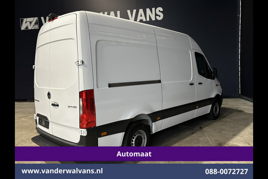 Mercedes-Benz Sprinter 317 CDI 170pk 9G-Tronic Automaat XL MBUX L2H2 Euro6 Airco | Camera | Navigatie | Adaptieve Cruisecontrol | LED Chauffeursstoel, Stoelverwarming, Parkeersensoren, Bijrijdersbank