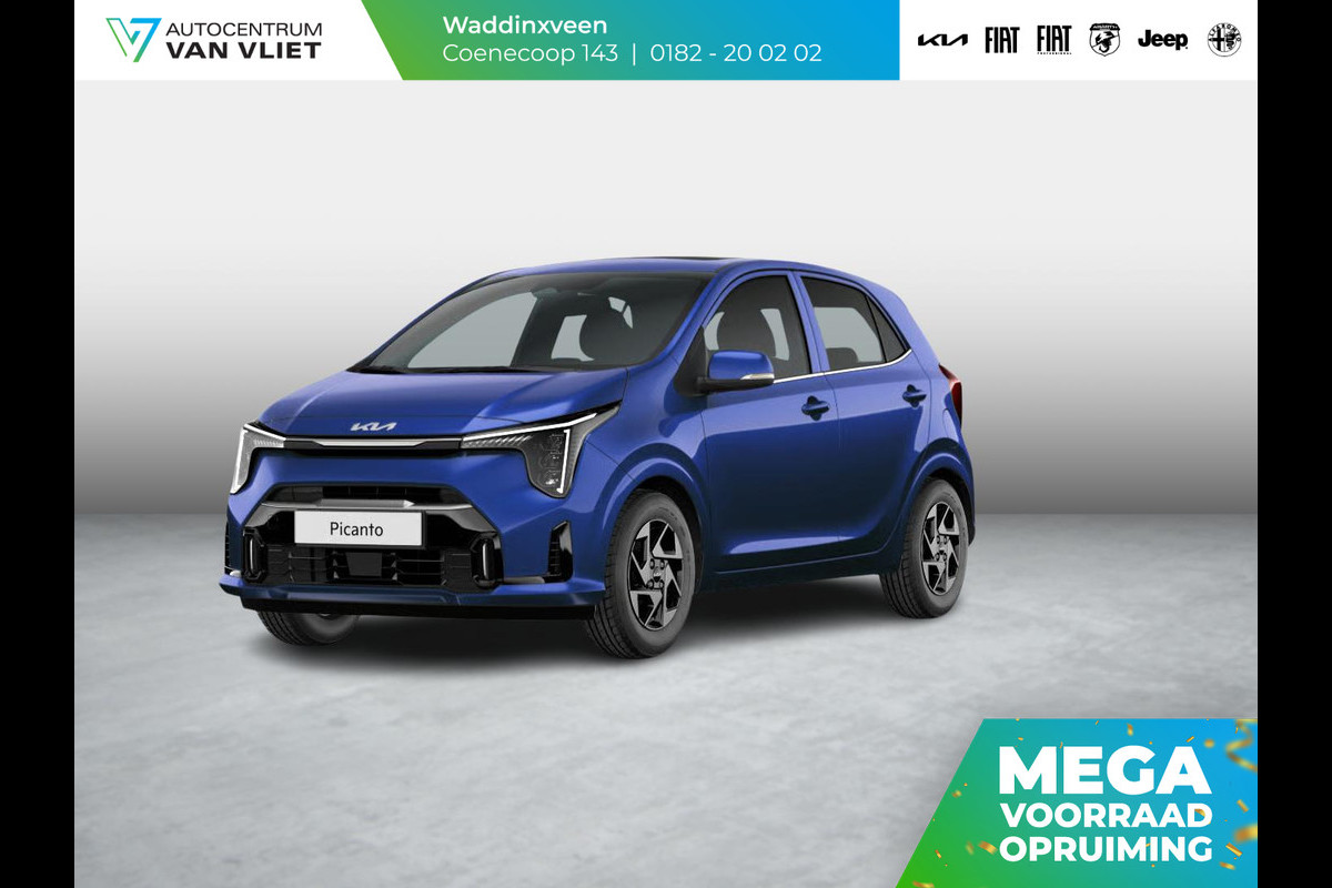 Kia Picanto 1.0 GDi GT-Line | Actieprijs* | Direct leverbaar | Schuif/Kanteldak | Stoel & Stuurverwarming | Dodehoekassistentie | Navi. | Clima. | Cruise. | GT-Line Bekleding in Lederlook