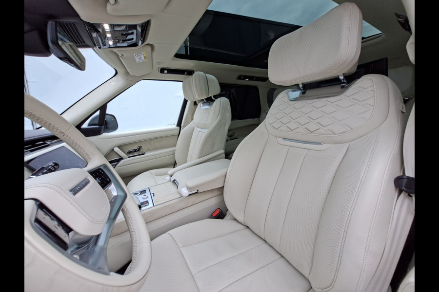 Land Rover Range Rover P510e SV PHEV 4WS 4xMassage Chauffeurspakket Signature Trekhaak Zonsondergang Goud Meridian