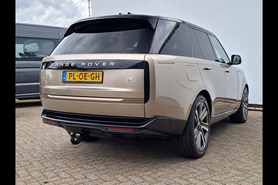 Land Rover Range Rover P510e SV PHEV 4WS 4xMassage Chauffeurspakket Signature Trekhaak Zonsondergang Goud Meridian