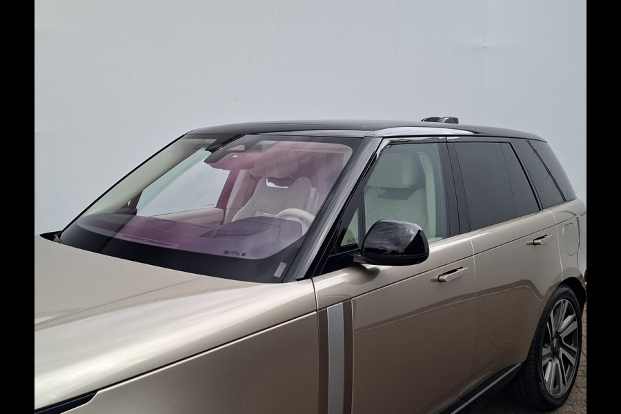 Land Rover Range Rover P510e SV PHEV 4WS 4xMassage Chauffeurspakket Signature Trekhaak Zonsondergang Goud Meridian