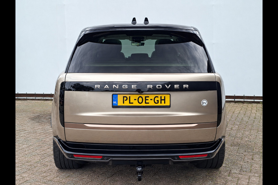 Land Rover Range Rover P510e SV PHEV 4WS 4xMassage Chauffeurspakket Signature Trekhaak Zonsondergang Goud Meridian