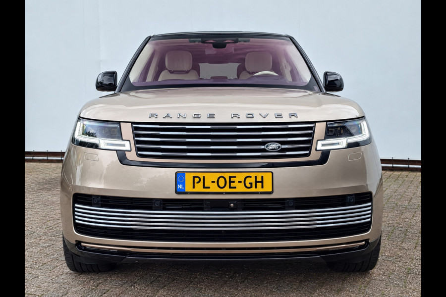 Land Rover Range Rover P510e SV PHEV 4WS 4xMassage Chauffeurspakket Signature Trekhaak Zonsondergang Goud Meridian