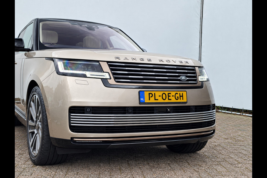Land Rover Range Rover P510e SV PHEV 4WS 4xMassage Chauffeurspakket Signature Trekhaak Zonsondergang Goud Meridian