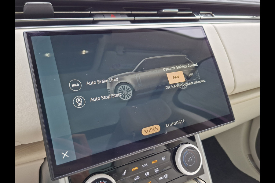 Land Rover Range Rover P510e SV PHEV 4WS 4xMassage Chauffeurspakket Signature Trekhaak Zonsondergang Goud Meridian