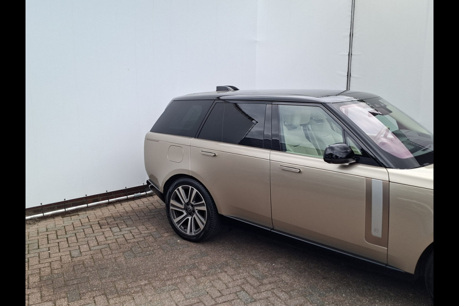 Land Rover Range Rover P510e SV PHEV 4WS 4xMassage Chauffeurspakket Signature Trekhaak Zonsondergang Goud Meridian