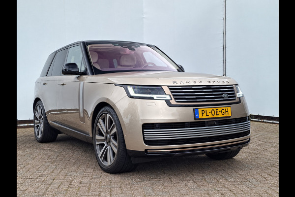 Land Rover Range Rover P510e SV PHEV 4WS 4xMassage Chauffeurspakket Signature Trekhaak Zonsondergang Goud Meridian