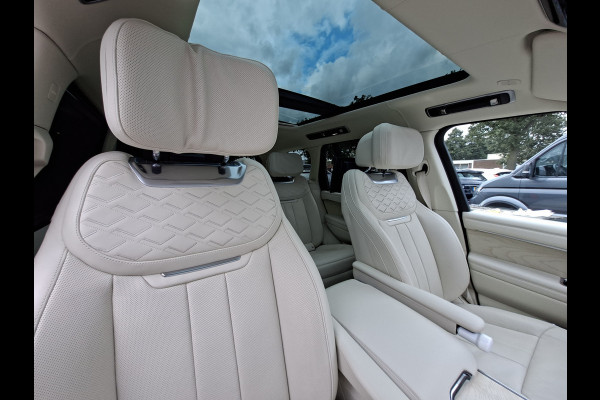 Land Rover Range Rover P510e SV PHEV 4WS 4xMassage Chauffeurspakket Signature Trekhaak Zonsondergang Goud Meridian
