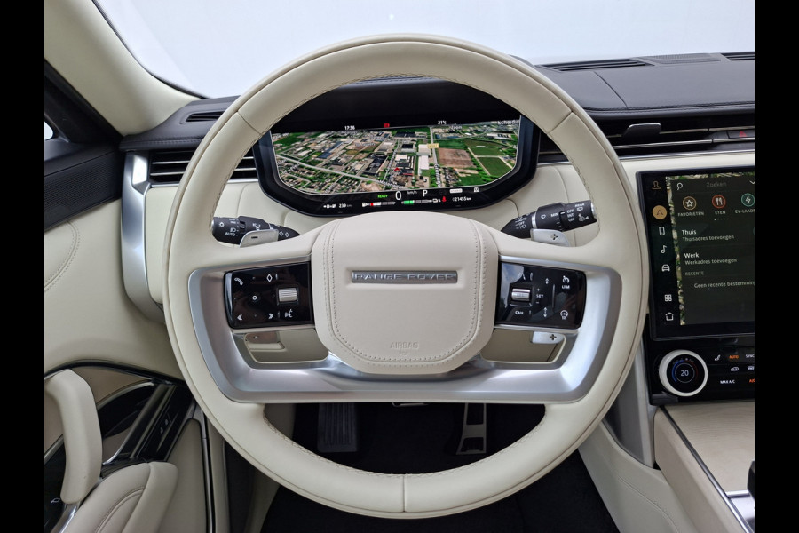 Land Rover Range Rover P510e SV PHEV 4WS 4xMassage Chauffeurspakket Signature Trekhaak Zonsondergang Goud Meridian