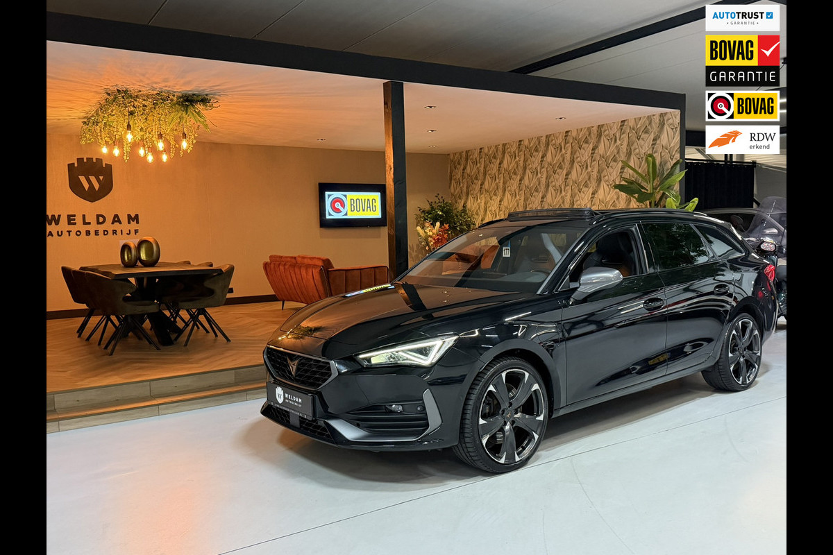 CUPRA Leon Sportstourer 1.4 e-Hybrid VZ Copper Edition Garantie ACC|Lane|Sfeerverlichting|Pano|Camera|ACC|CarPlay|Leder Rijklaar