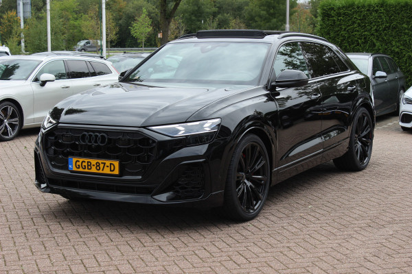 Audi Q8 60 TFSI e quattro Pro Line S Competition / SoH 95,9% / Trekhaak / Panoramadak / 360Camera / Head-up / B&O / Softclose / Achterasbesturing / 23'' / Laser LED / Keyless / Carbon intr. / Massage+Ventilatie / RS Seats / Dodehoek /  DAB