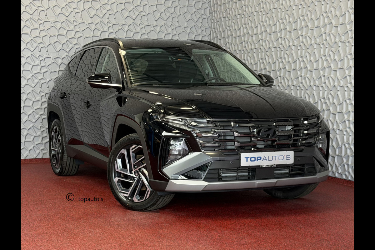 Hyundai Tucson NW AUTO 1.6 T-GDI PHEV N-LINE LEER 360.CAMERA ELEK.KLEP ELEK.STOEL/GEHEUGEN VERWARMD/KOELING SUBWFR 19"LMV ZWARTE HEMEL STUURVER PLUG IN HYBRIDE