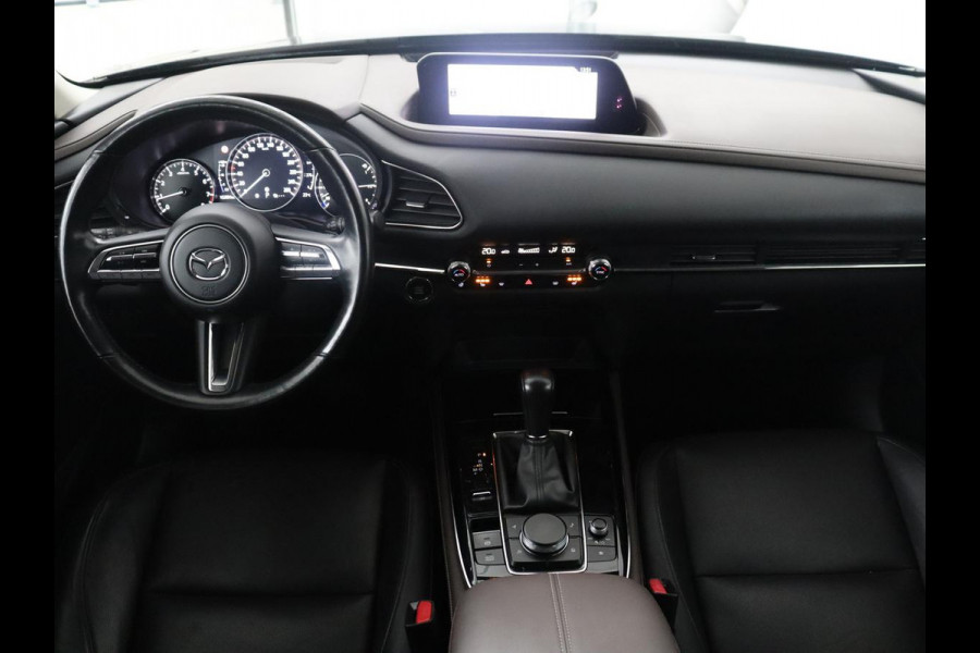 Mazda CX-30 2.0 e-SkyActiv-X M Hybrid Luxury | Leder | Stuur/stoel verwarming | Adaptive cruise | Head-up | 360 camera | Park assist | BOSE sound | Carplay | Elektrische achterklep