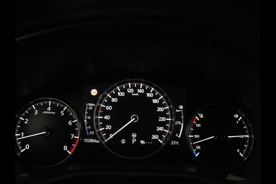 Mazda CX-30 2.0 e-SkyActiv-X M Hybrid Luxury | Leder | Stuur/stoel verwarming | Adaptive cruise | Head-up | 360 camera | Park assist | BOSE sound | Carplay | Elektrische achterklep