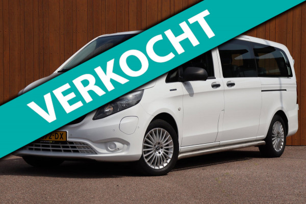 Mercedes-Benz EVito Tourer PRO L3 90 kWh 350km 9-persoons 37.967,ex. Org.NL l-vloerrail el.schuifdeuren snelladen leer+vw