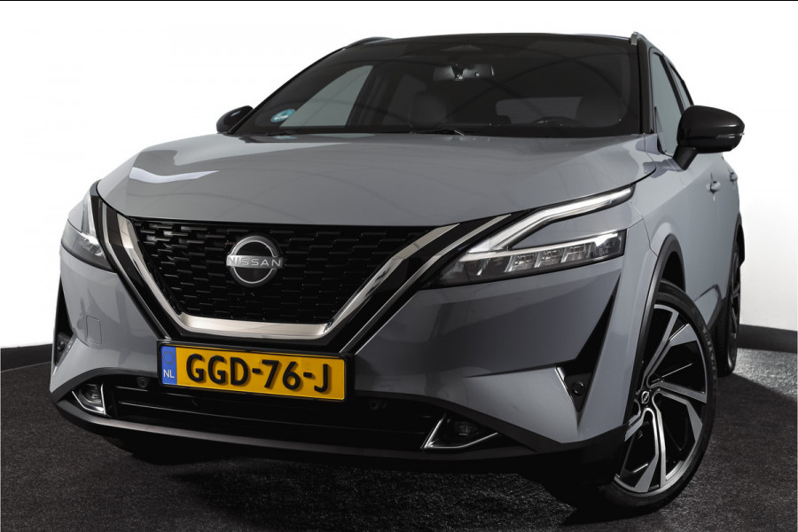 Nissan QASHQAI 1.3 MHEV Xtronic 158 PK Tekna Plus | Trekhaak | Panodak | Dig.Cockpit | Adapt.Cruise | Bose | Stoelverw. | 360 camera | NAV+App.Connect | Auto.Airco | LM 20" |