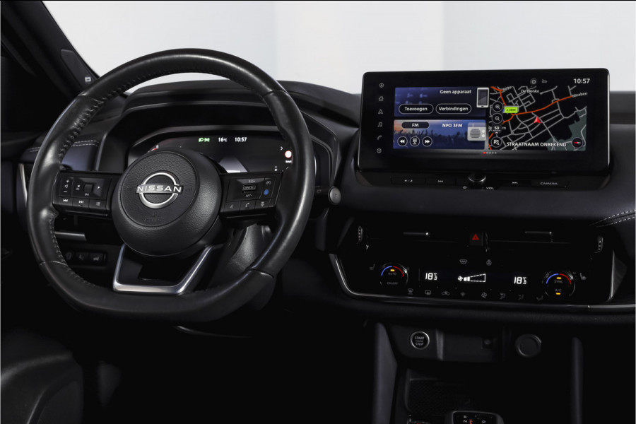 Nissan QASHQAI 1.3 MHEV Xtronic 158 PK Tekna Plus | Trekhaak | Panodak | Dig.Cockpit | Adapt.Cruise | Bose | Stoelverw. | 360 camera | NAV+App.Connect | Auto.Airco | LM 20" |