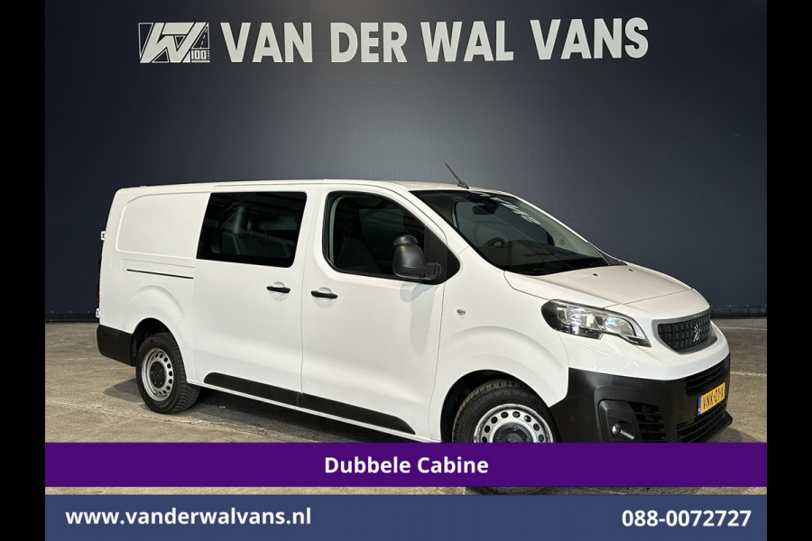 Peugeot Expert 2.0 BlueHDI 123pk L3H1 Dubbele Cabine Euro6 Airco | 5-Zits | Camera | Navigatie | Apple Carplay Android Auto, Cruisecontrol, 2500kg Trekhaak, Parkeersensoren