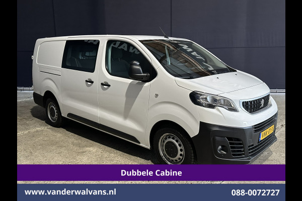 Peugeot Expert 2.0 BlueHDI 123pk L3H1 Dubbele Cabine Euro6 Airco | 5-Zits | Camera | Navigatie | Apple Carplay Android Auto, Cruisecontrol, 2500kg Trekhaak, Parkeersensoren