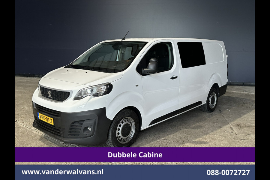 Peugeot Expert 2.0 BlueHDI 123pk L3H1 Dubbele Cabine Euro6 Airco | 5-Zits | Camera | Navigatie | Apple Carplay Android Auto, Cruisecontrol, 2500kg Trekhaak, Parkeersensoren