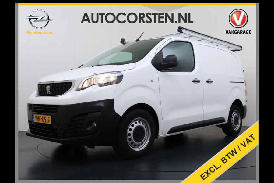 Peugeot Expert 2.0HDI 123PK 3-Persoons Euro 6 Imperiaal 2X Schuifdeur Trekhaak 360°Camera BlindSpot Assistent Apple Carplay Android Auto Cruise Betonplex Vloer Wandbetimmering Regen-Lichtsensor 2.500KG Trekgewicht 1e Eigenaar Origineel Nederlands