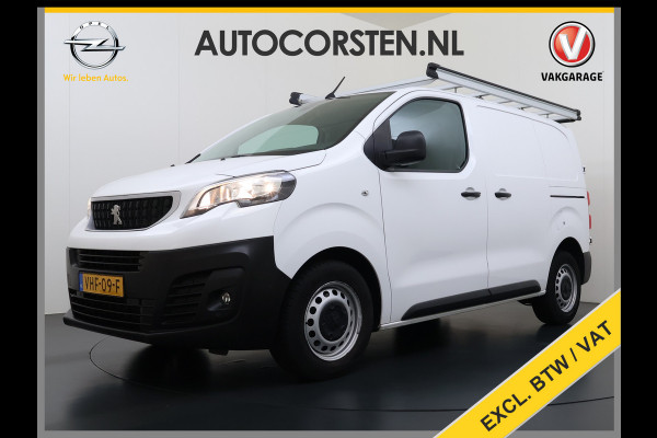 Peugeot Expert 2.0HDI 123PK 3-Persoons Euro 6 Imperiaal 2X Schuifdeur Trekhaak 360°Camera BlindSpot Assistent Apple Carplay Android Auto Cruise Betonplex Vloer Wandbetimmering Regen-Lichtsensor 2.500KG Trekgewicht 1e Eigenaar Origineel Nederlands