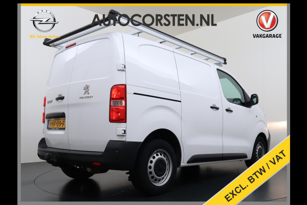 Peugeot Expert 2.0HDI 123PK 3-Persoons Euro 6 Imperiaal 2X Schuifdeur Trekhaak 360°Camera BlindSpot Assistent Apple Carplay Android Auto Cruise Betonplex Vloer Wandbetimmering Regen-Lichtsensor 2.500KG Trekgewicht 1e Eigenaar Origineel Nederlands