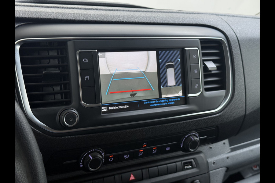 Peugeot Expert 2.0HDI 123PK 3-Persoons Euro 6 Imperiaal 2X Schuifdeur Trekhaak 360°Camera BlindSpot Assistent Apple Carplay Android Auto Cruise Betonplex Vloer Wandbetimmering Regen-Lichtsensor 2.500KG Trekgewicht 1e Eigenaar Origineel Nederlands