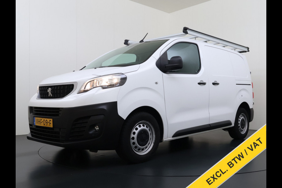 Peugeot Expert 2.0HDI 123PK 3-Persoons Euro 6 Imperiaal 2X Schuifdeur Trekhaak 360°Camera BlindSpot Assistent Apple Carplay Android Auto Cruise Betonplex Vloer Wandbetimmering Regen-Lichtsensor 2.500KG Trekgewicht 1e Eigenaar Origineel Nederlands