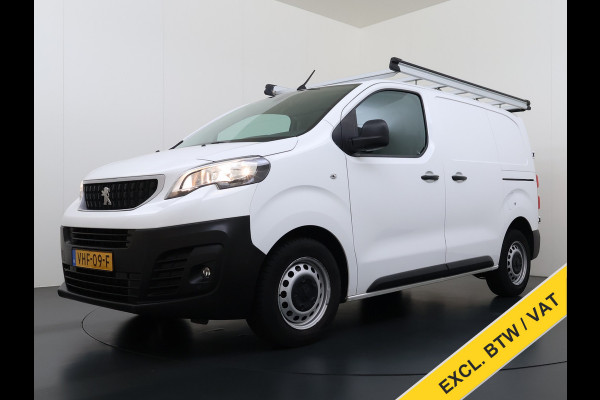 Peugeot Expert 2.0HDI 123PK 3-Persoons Euro 6 Imperiaal 2X Schuifdeur Trekhaak 360°Camera BlindSpot Assistent Apple Carplay Android Auto Cruise Betonplex Vloer Wandbetimmering Regen-Lichtsensor 2.500KG Trekgewicht 1e Eigenaar Origineel Nederlands