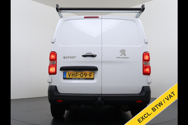 Peugeot Expert 2.0HDI 123PK 3-Persoons Euro 6 Imperiaal 2X Schuifdeur Trekhaak 360°Camera BlindSpot Assistent Apple Carplay Android Auto Cruise Betonplex Vloer Wandbetimmering Regen-Lichtsensor 2.500KG Trekgewicht 1e Eigenaar Origineel Nederlands