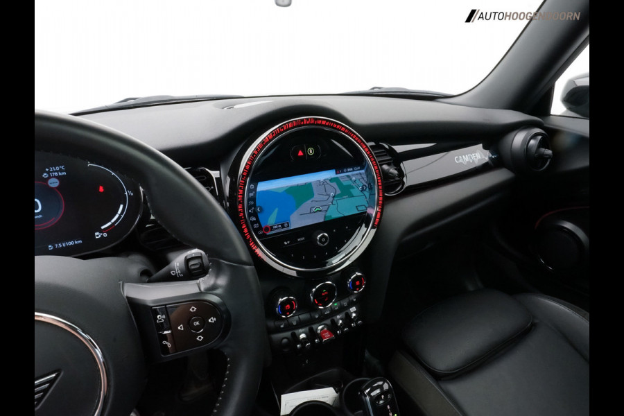 MINI 3-deurs 1.5 Cooper Camden Plus Edition (APPLE CARPLAY,PANORAMADAK,PARKEERSENSOREN,LM-VELGEN,CRUISE,CLIMATE CONTROL,LEDER)