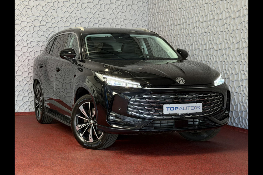 MG MG HS PHEV 1.5 TGDI LUXURY PHEV PLUG-IN HYBRIDE | LEER | 272PK NIEUWE AUTO | >1.000 KM TOTAAL BEREIK | 360° CAMERA | ELEKTRISCHE ACHTERKLEP