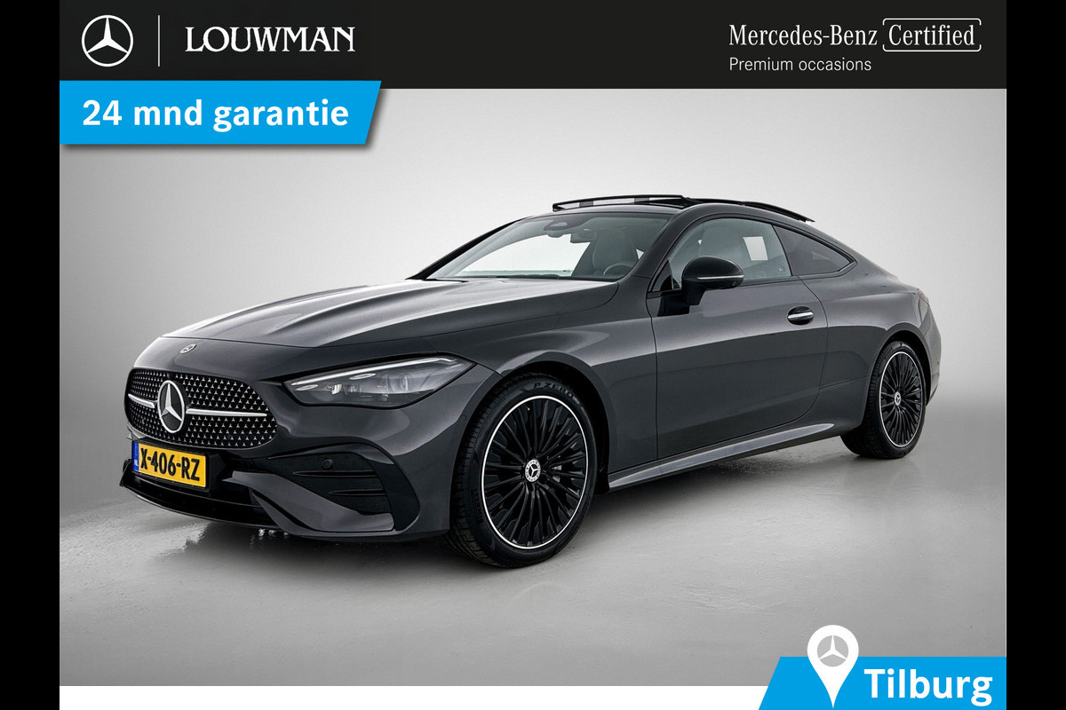 Mercedes-Benz CLE Coupé Hybride 200 AMG Nightpakket | Panoramadak | Burmester® | Head-up | Alarm | Memory | 360° Camera | Dode Hoek Ass | Inclusief 24 maanden Mercedes-Benz Certified garantie voor Europa. garage-sale