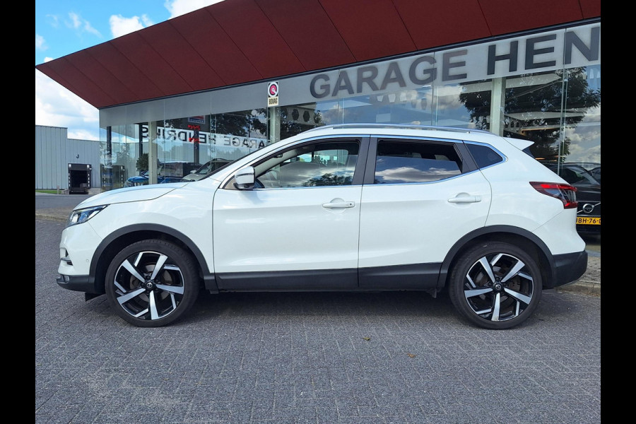 Nissan QASHQAI 1.2 Tekna + | Pano | Trekhaak | NAP | Leder | 360Cam | Navi | Climate | LED | Onderhoudshistorie |