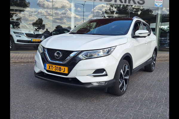 Nissan QASHQAI 1.2 Tekna + | Pano | Trekhaak | NAP | Leder | 360Cam | Navi | Climate | LED | Onderhoudshistorie |