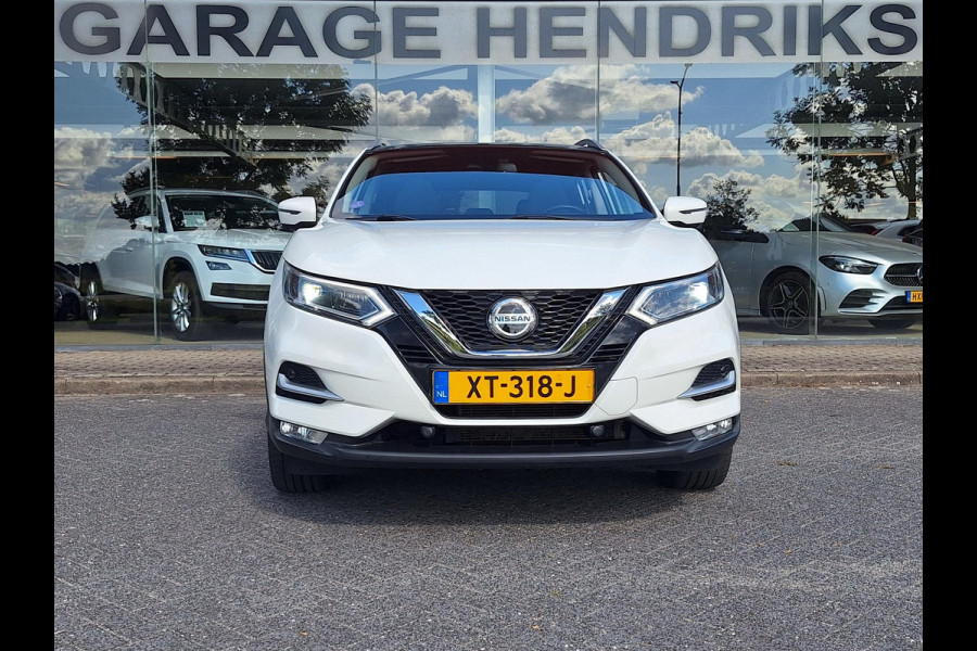 Nissan QASHQAI 1.2 Tekna + | Pano | Trekhaak | NAP | Leder | 360Cam | Navi | Climate | LED | Onderhoudshistorie |